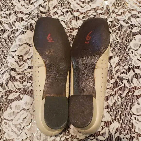 Vintage Cottagecore Coquette Cream Beige Shoes - Picture 6 of 7